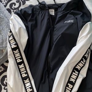 pink windbreaker